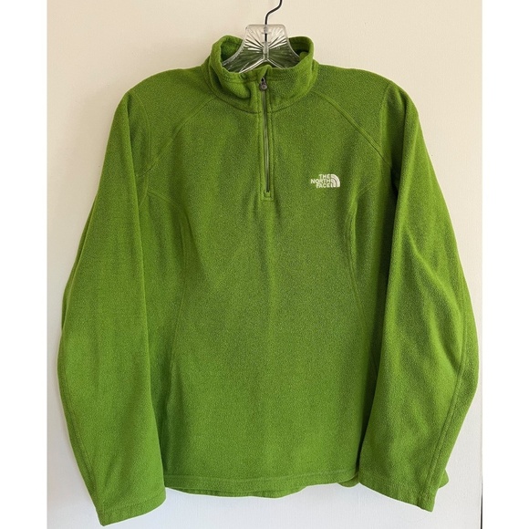 The North Face Zip Fleece Layer Polartec Spring Lime Green Top Coat, Size M - Picture 1 of 9